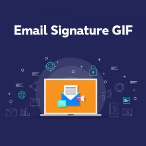 Design static and animated attractive Email signature GIF