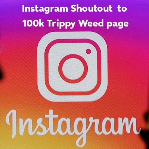 Instagram Shoutout to 100k trippy weed page