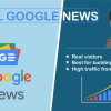 Interview or news on google news website with traffic