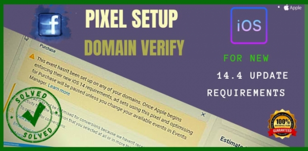 setup domain and facebook pixel for ios 14 update